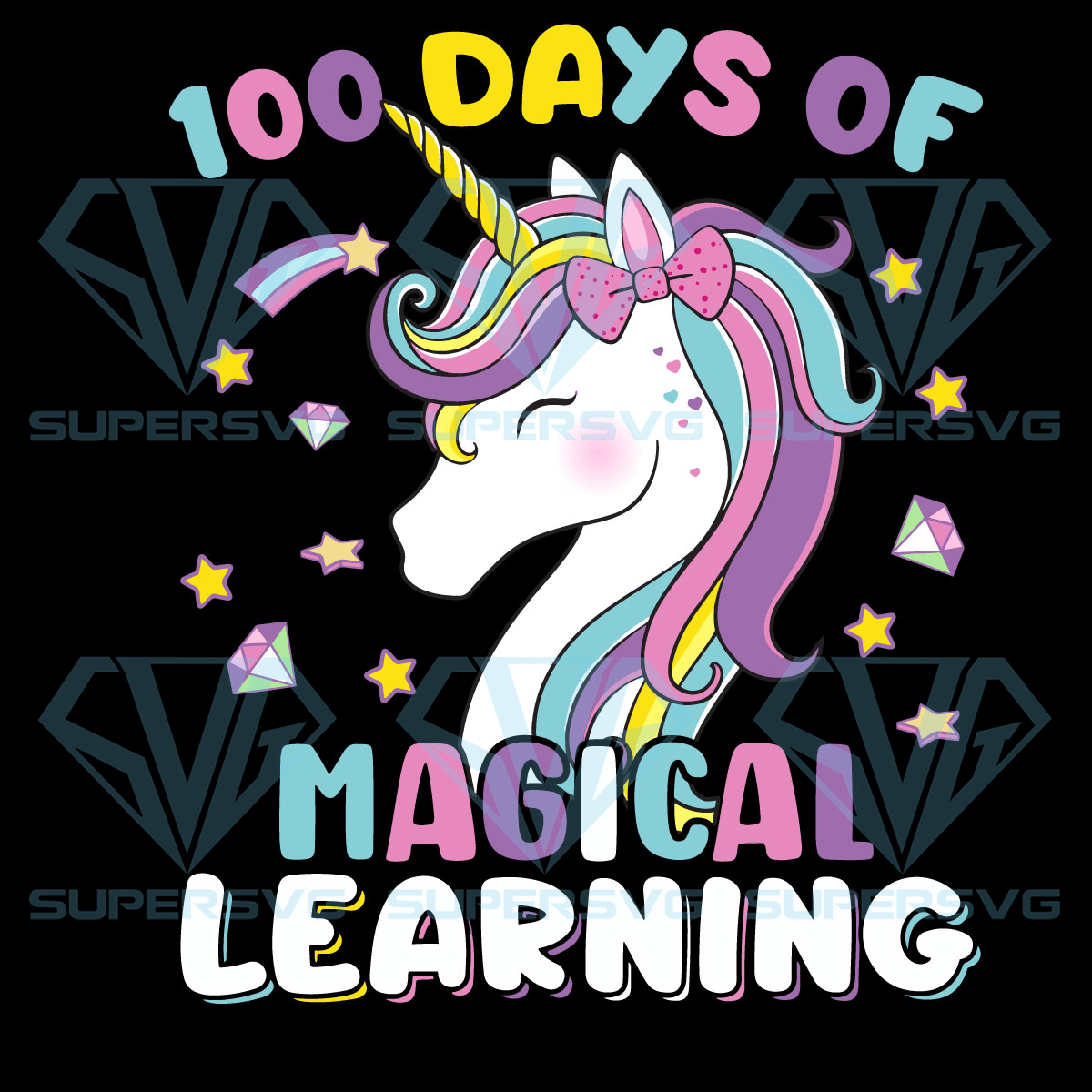 100 Days Of Magical Learning Cricut Svg Files, Back To School Svg