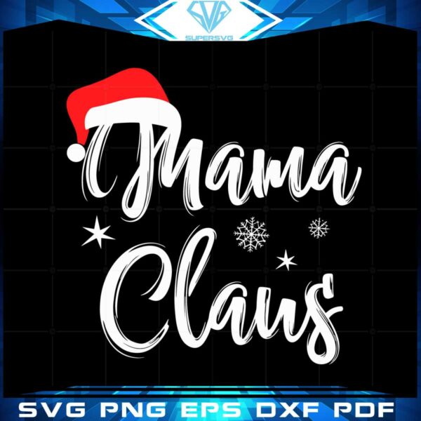 Mama Claus Christmas Gift Svg For Cricut Sublimation Files