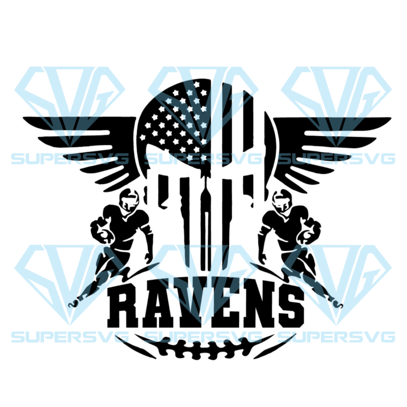 Baltimore Ravens Logo Silhouette Svg Files, Sport Silhouette Svg Files