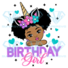 Birthday Girl Unicorn Cricut Svg Files, Peekaboo Girl Svg, Birthday Svg