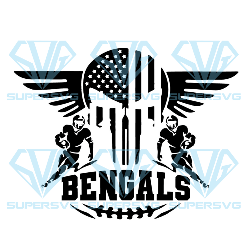 Cincinnati Bengals Logo Silhouette Svg Files, Sport Silhouette Svg Files