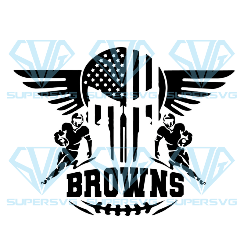 Cleveland Browns Logo Silhouette Svg Files, Sport Silhouette Svg Files