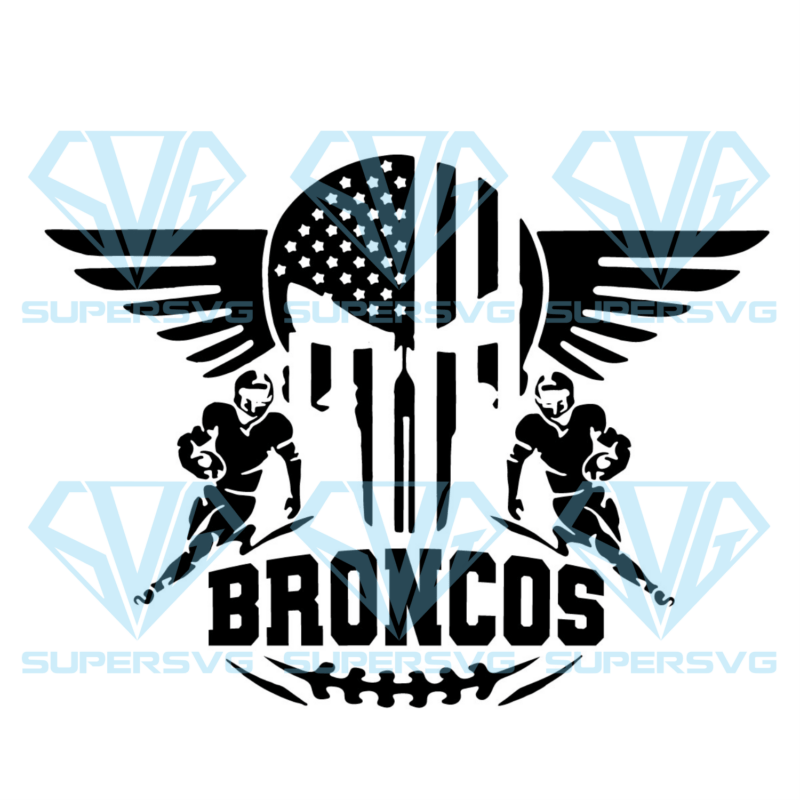 Denver Broncos Logo Silhouette Svg Files, Sport Silhouette Svg Files