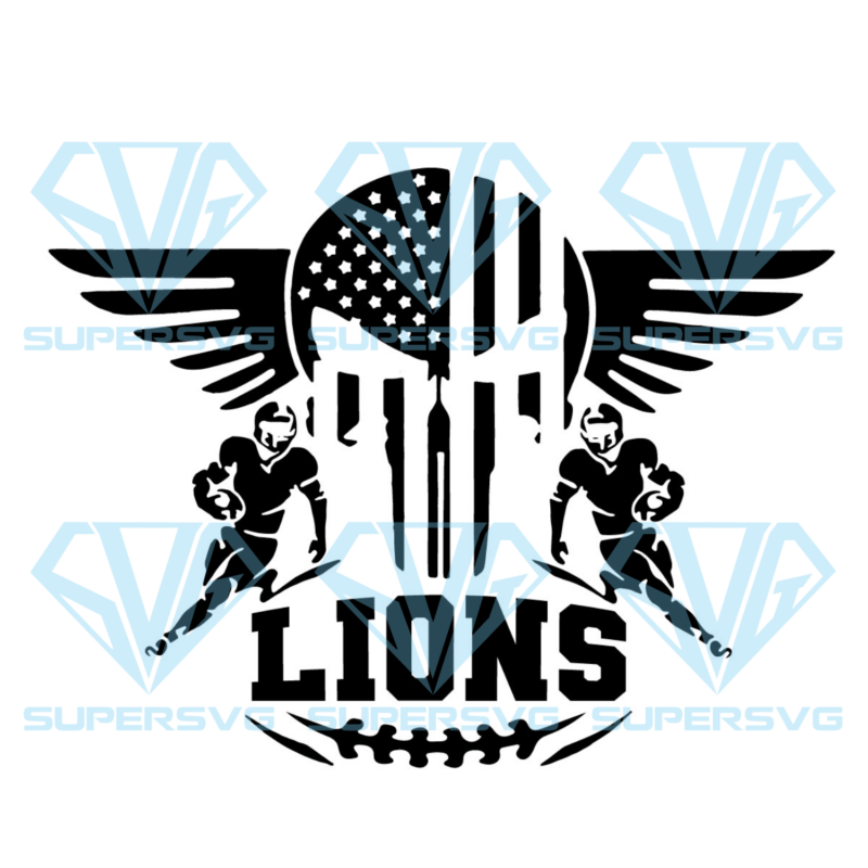 Detroit Lions Logo Silhouette Svg Files, Sport Silhouette Svg Files