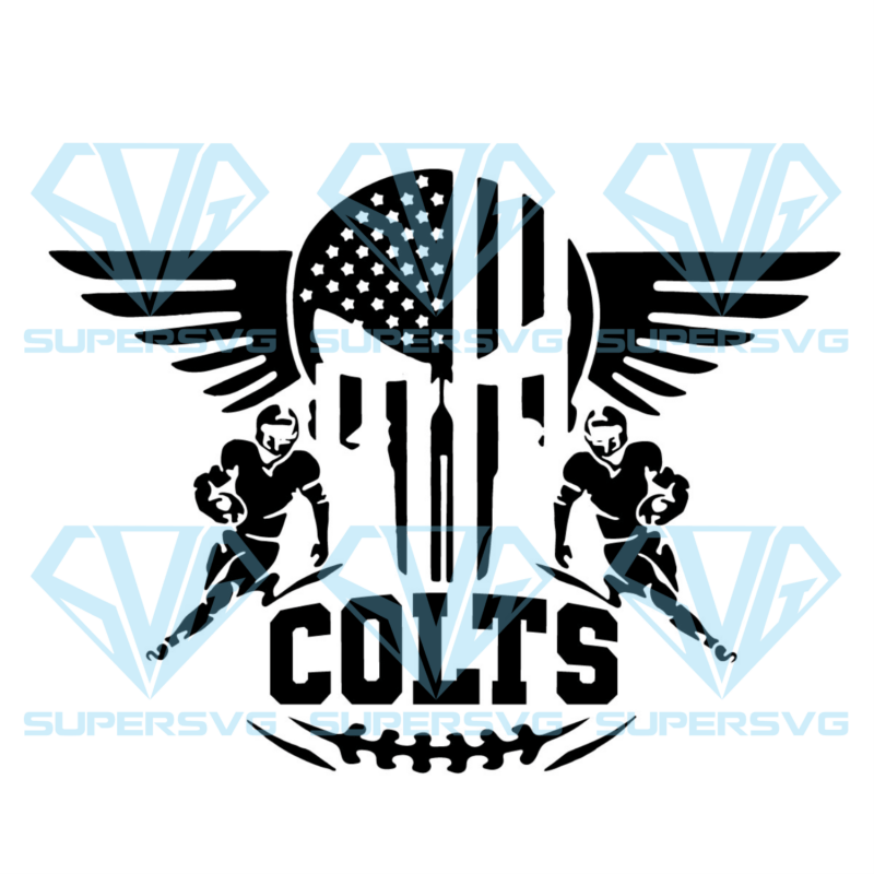 Indianapolis Colts Logo Silhouette Svg Files, Sport Silhouette Svg Files