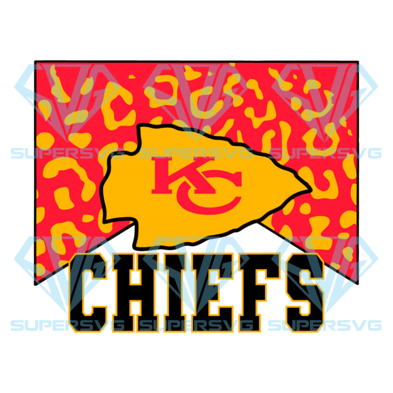 Kansas City Chiefs Team Leopard Pattern Cricut Svg Files