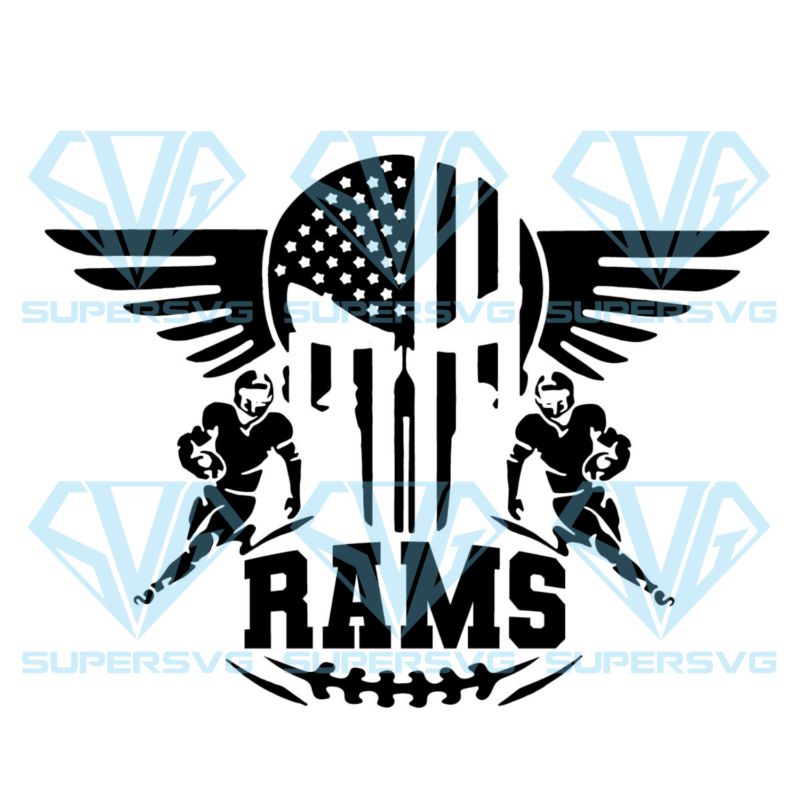 Los Angeles Rams Logo Silhouette Svg Files, Sport Silhouette Svg Files