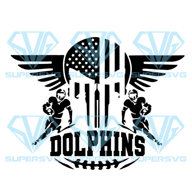 Miami Dolphins Logo Silhouette Svg Files, Sport Silhouette Svg Files
