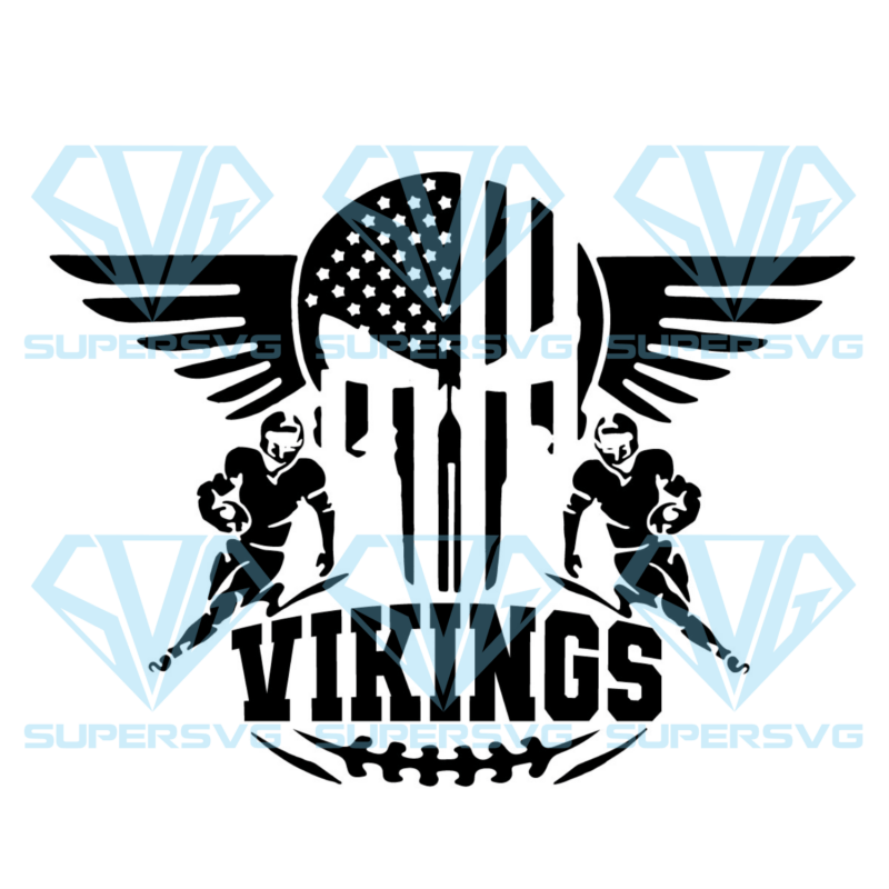 Minnesota Vikings Logo Silhouette Svg Files, Sport Silhouette Svg Files