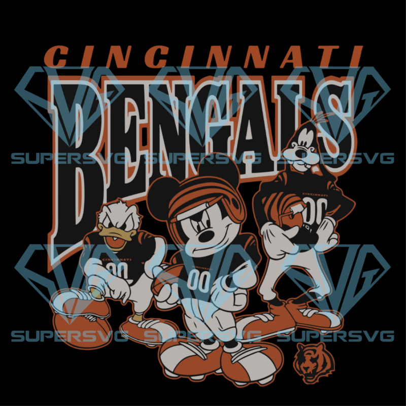 NFL Cincinnati Bengals Disney Silhouette Svg Files, Sport Silhouette