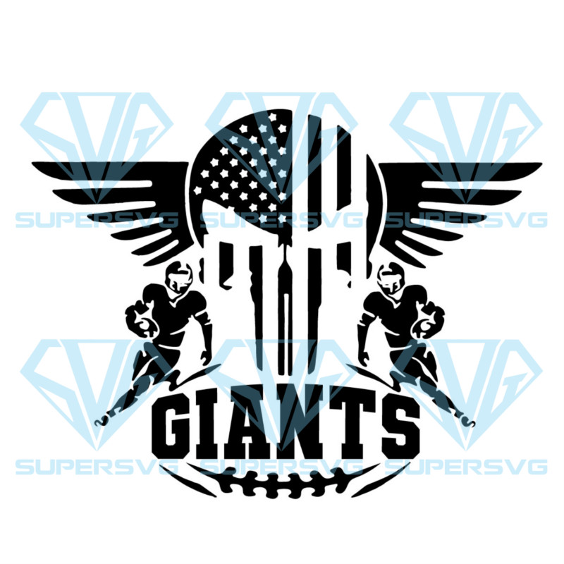 New York Giants Logo Silhouette Svg Files, Sport Silhouette Svg Files