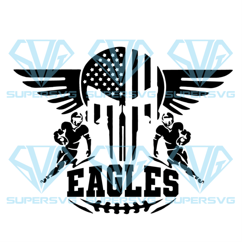 Philadelphia Eagles Logo Silhouette Svg Files, Sport Silhouette Svg Files