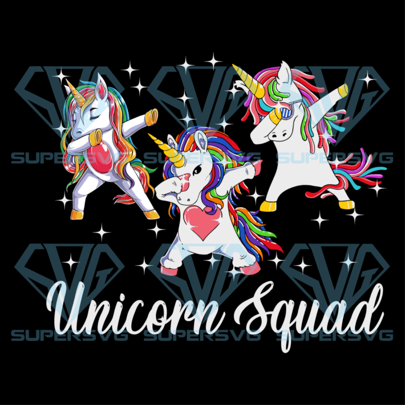 Unicorn Squad Cricut Svg Files, Birthday Svg, Birthday Party Svg
