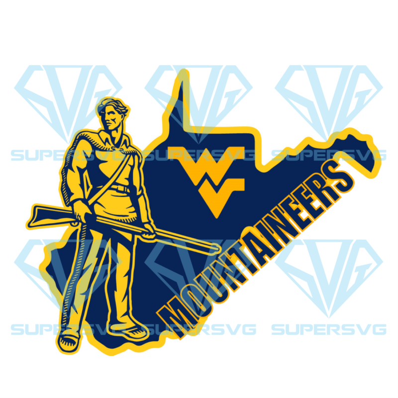 WV Mountaineers Silhouette Svg Files, Sport Silhouette Svg Files