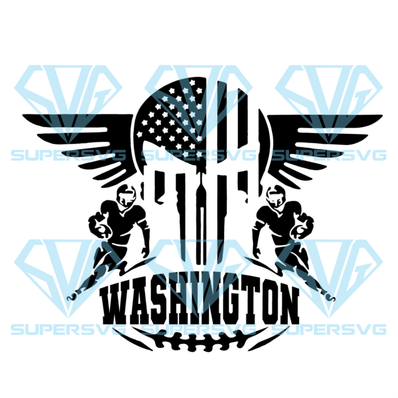 Washington Football Logo Silhouette Svg Files, Sport Silhouette Svg Files