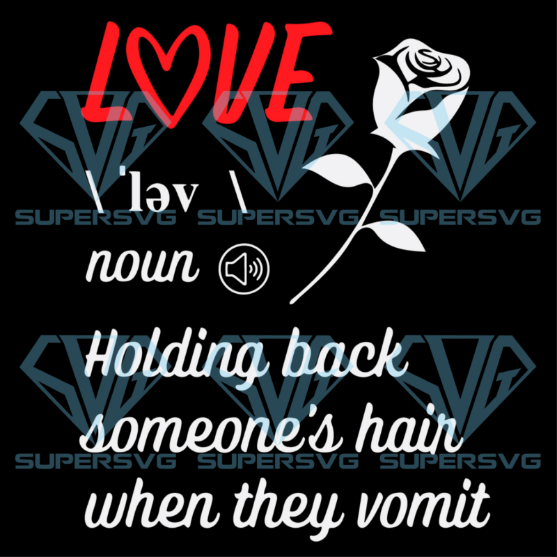 Word Definition Love Valentine Day Silhouette Svg Files