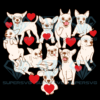 Big heart chihuahua dogs svg svg200122023