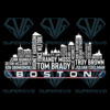 Boston Football City Skyline Cricut Svg Files, Sport Svg