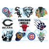 Chicago Sports Bundle Cricut Svg Files, Chicago Sports Clipart Svg