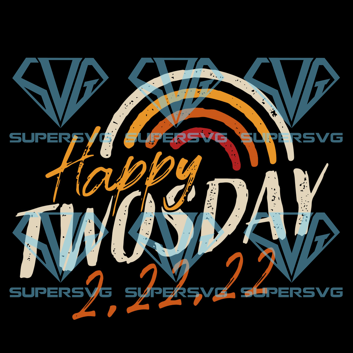 Happy Twosday 2.22.2022 Cricut Svg Files, Special Day 2022 Svg