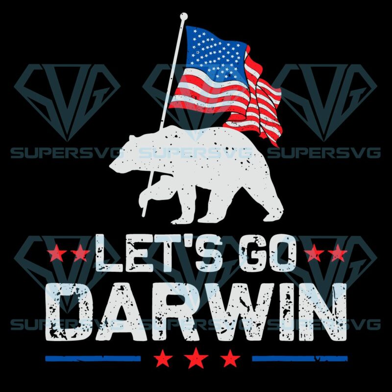 Let s go darwin bear us flag svg svg010122003