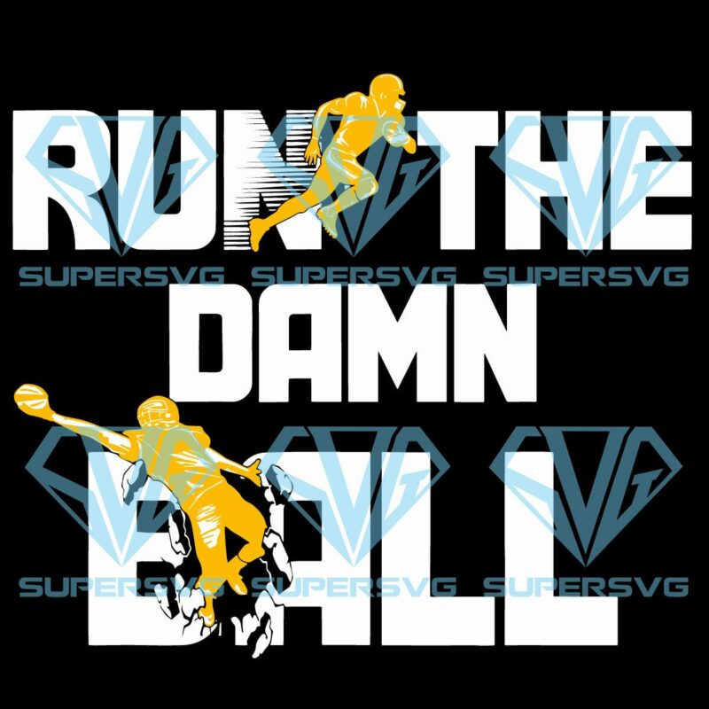 Run the damn ball svg svg040122019