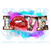 Love dripping lips valentine png sublimation, valentine png