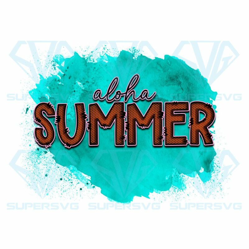 Aloha Summer Sign PNG Sublimation