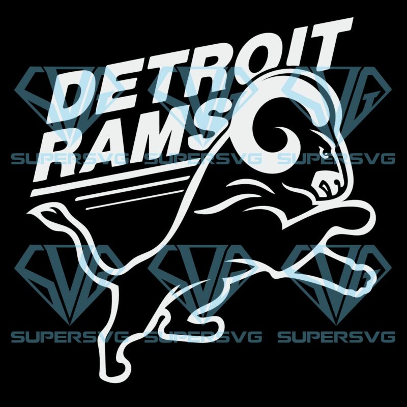 Detroit Rams American Football Cricut Svg Files