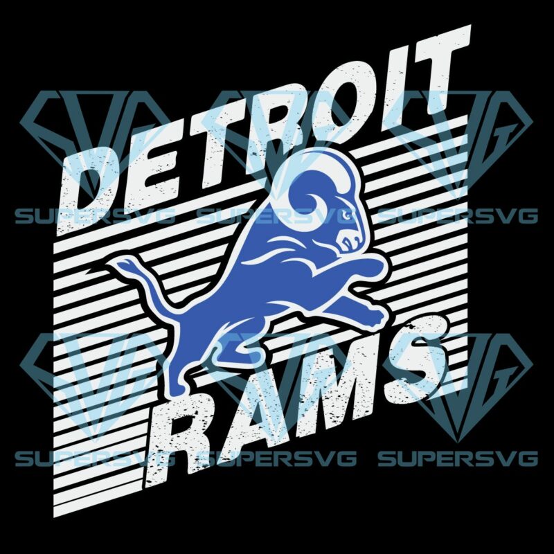 Detroit Rams Football Logo Cricut Svg Files
