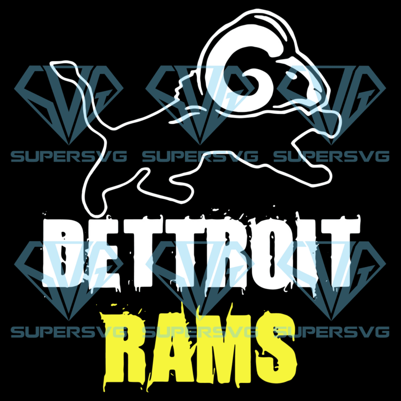Detroit Rams Football Team Cricut Svg Files