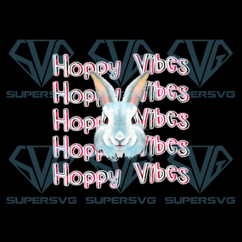 Hoppy vibes bunny easter png cf030322017