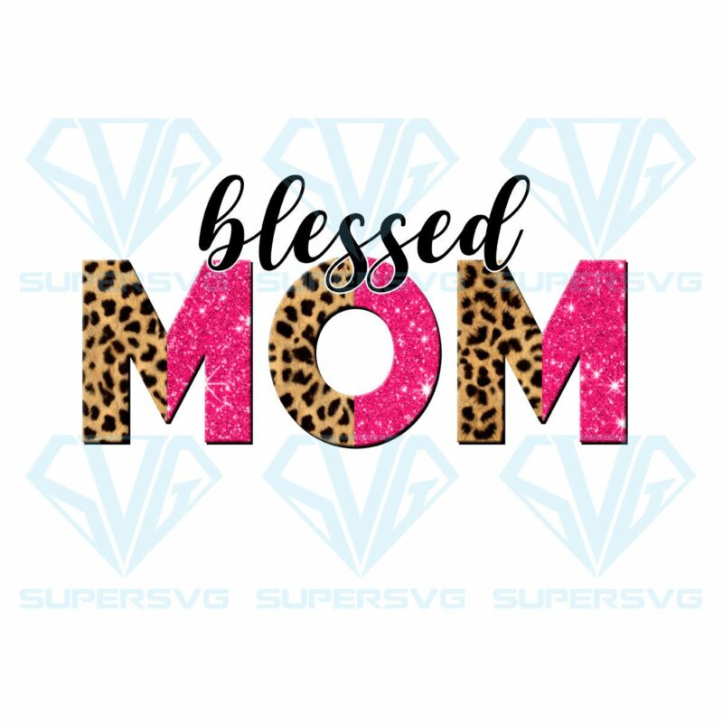 Leopard pink blessed mom png cf280322002