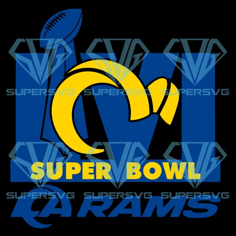 Los Angeles Rams NFL Super Bowl 56 Cricut Svg Files