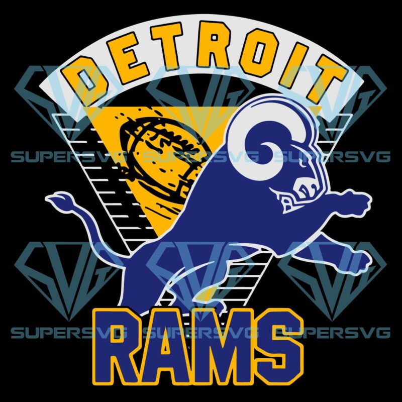 Los Angles Detroit Rams Cricut Svg Files