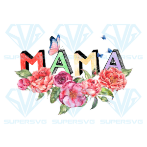 Mama Flower Sign PNG Sublimation