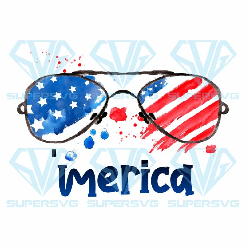 Merica glasses with american flag pattern png cf020322010