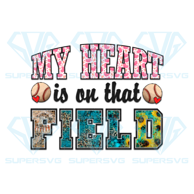 My heart is on that field softball png cf280322020