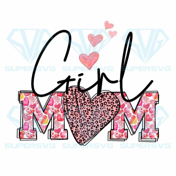 Pink Girl Mom Sign PNG Sublimation