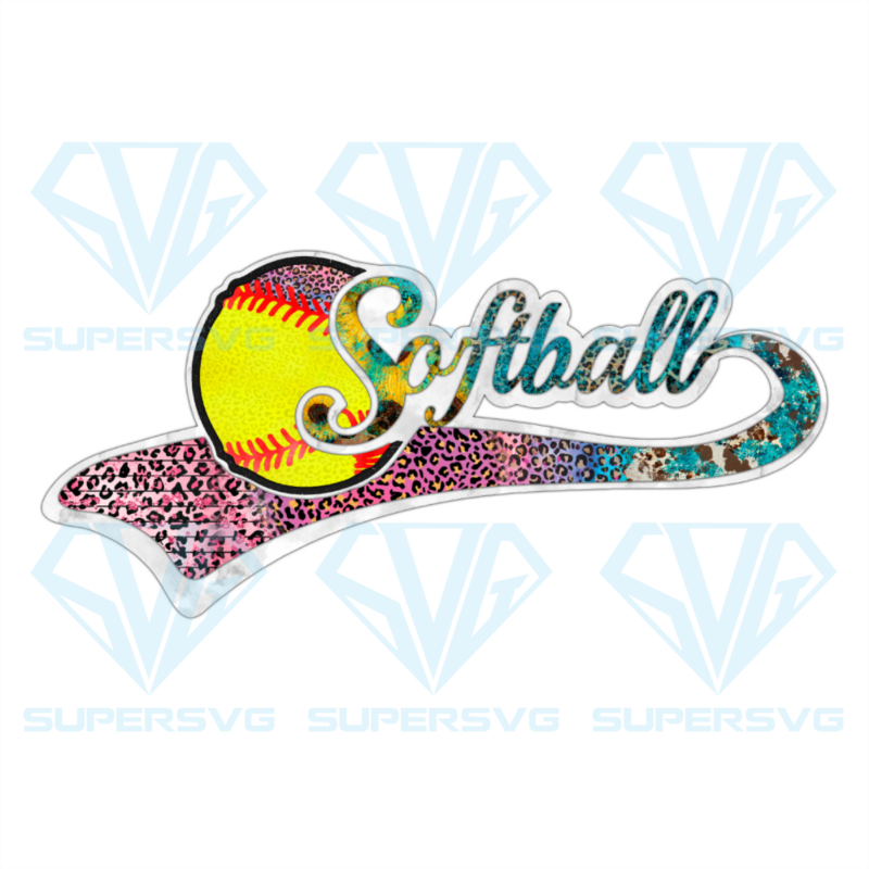 Softball leopard png cf040422026