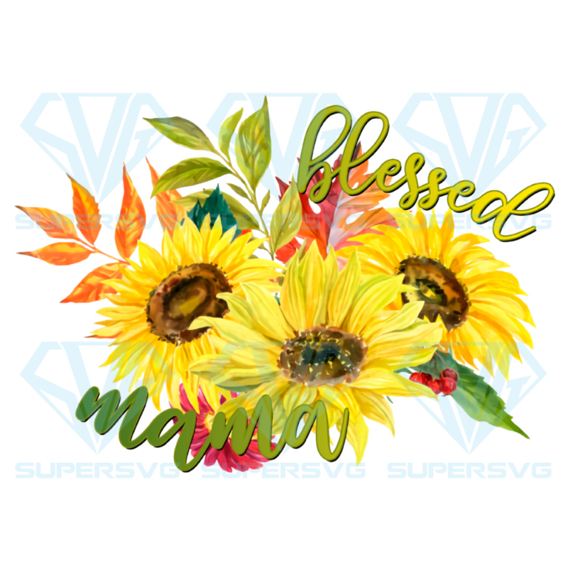 Sunflower blessed mama png cf280322013