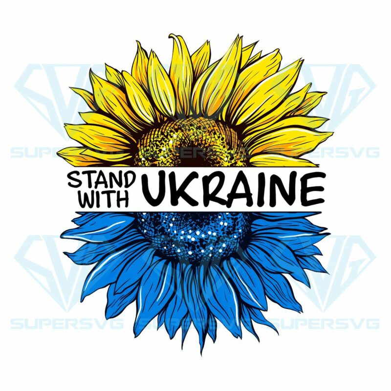 Sunflower stand with ukraine png cf220322006