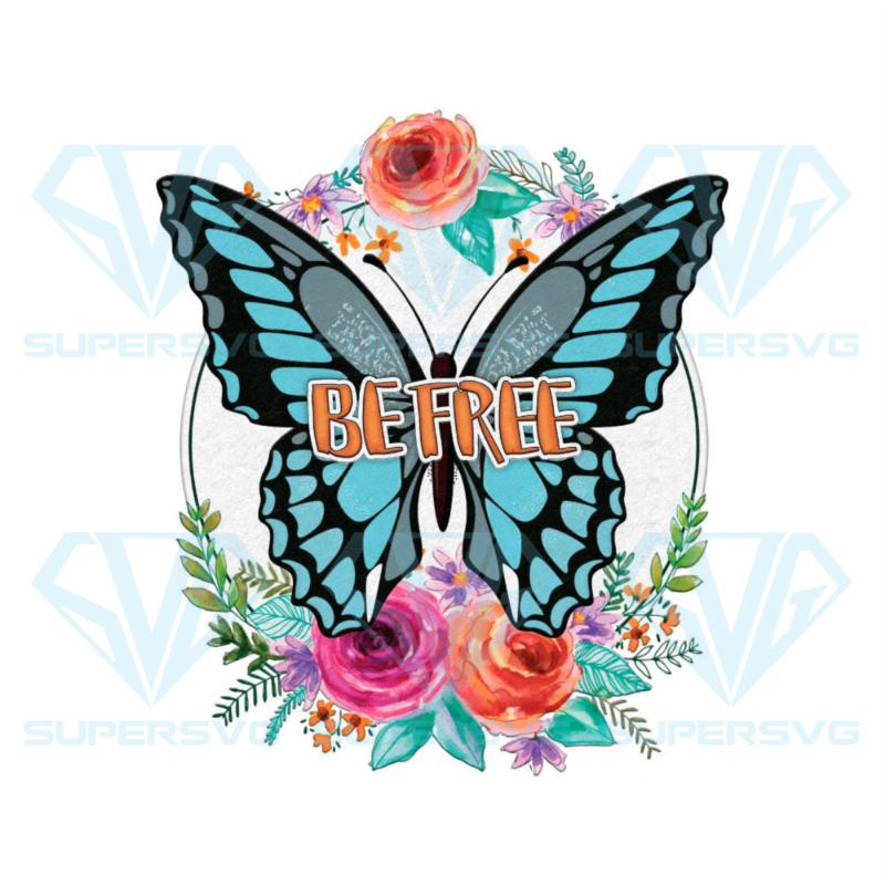 Be free butterfly vintage png cf040322035