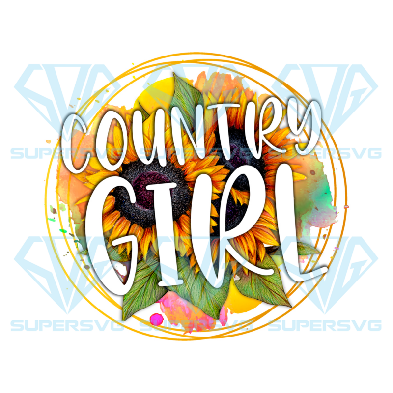 Country girl sunflower png cf130422010