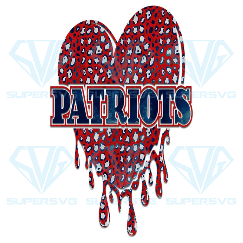 Dripping heart new england patriots png cf210322022