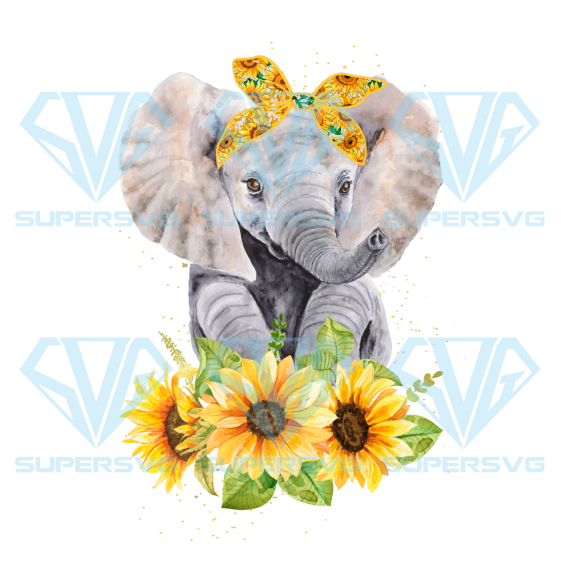 Elephant sunflower png cf120422014