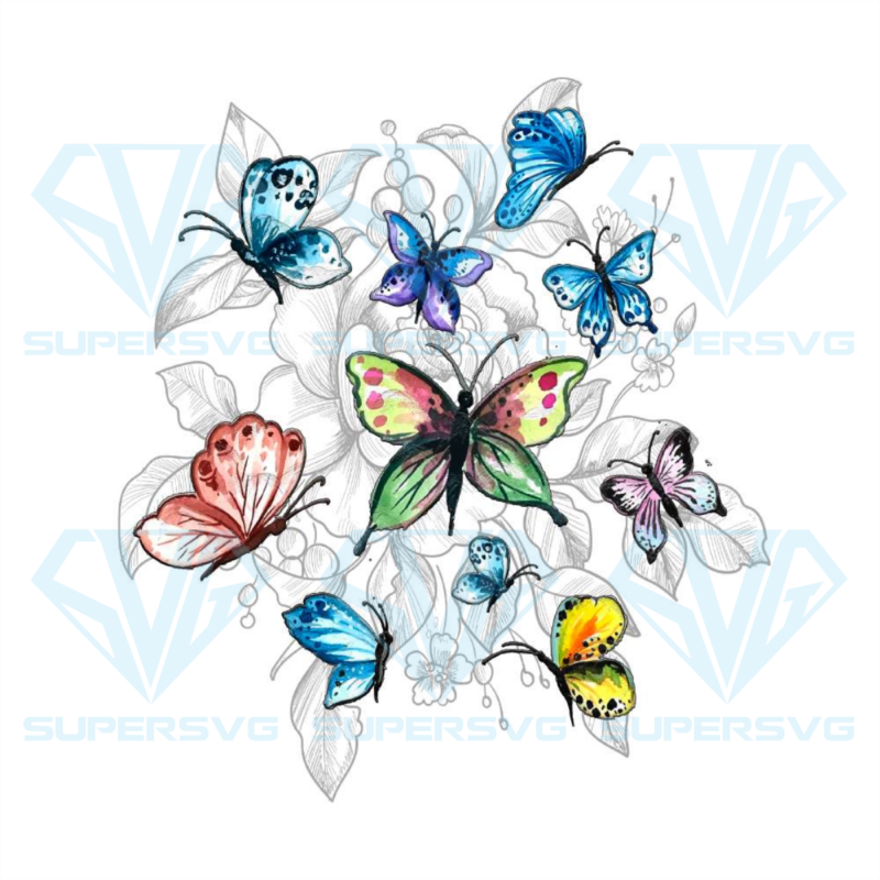 Retro butterfly png cf050322033