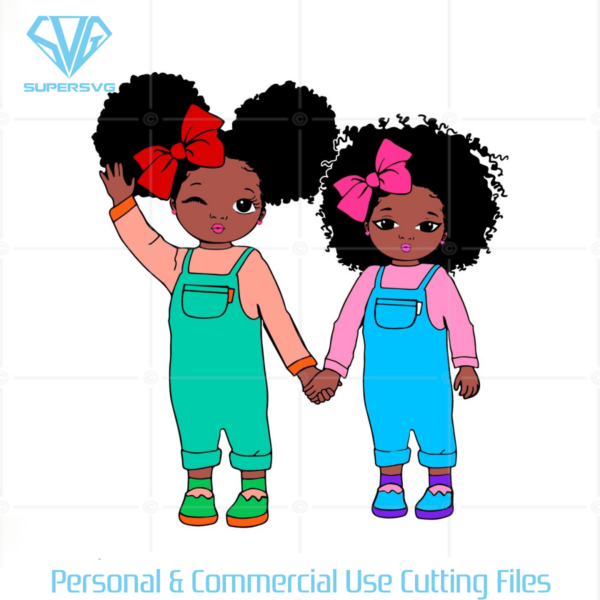 Peekaboo Girl with Puff hair SVG Cutting Files For Cricut svg
