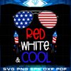 4th of July Red White Cool SVG Cutting Files Design