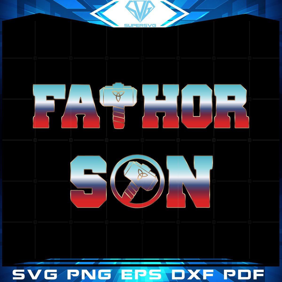 Fathor and son svg cutting files Father’s Day shirt graphics